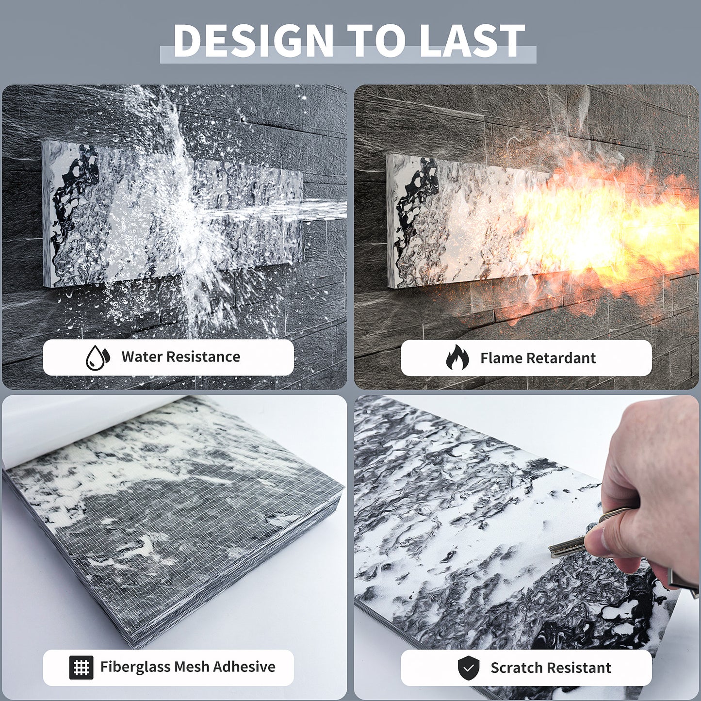 GWP02S Marble Garage Wall Protector Car Door Protectors