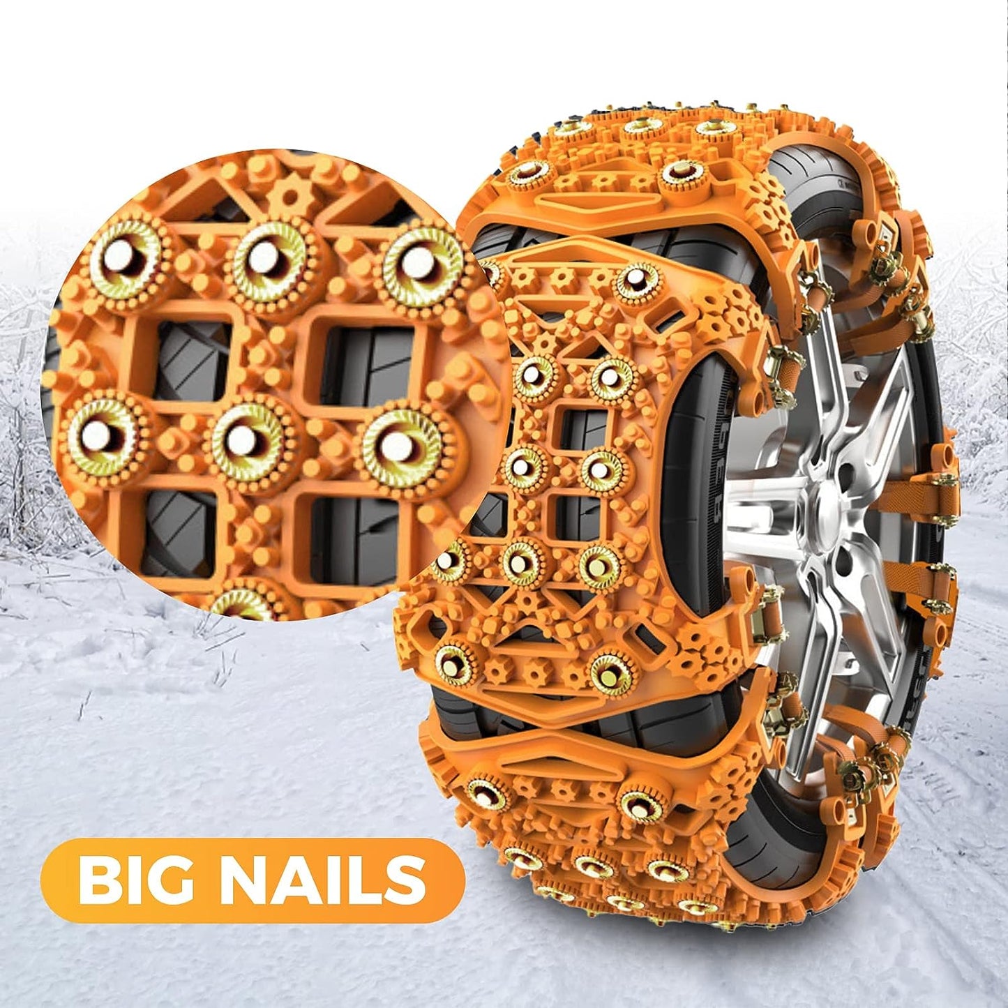 Snow Chains Assembly Car 165-275 mm Wide Tyres