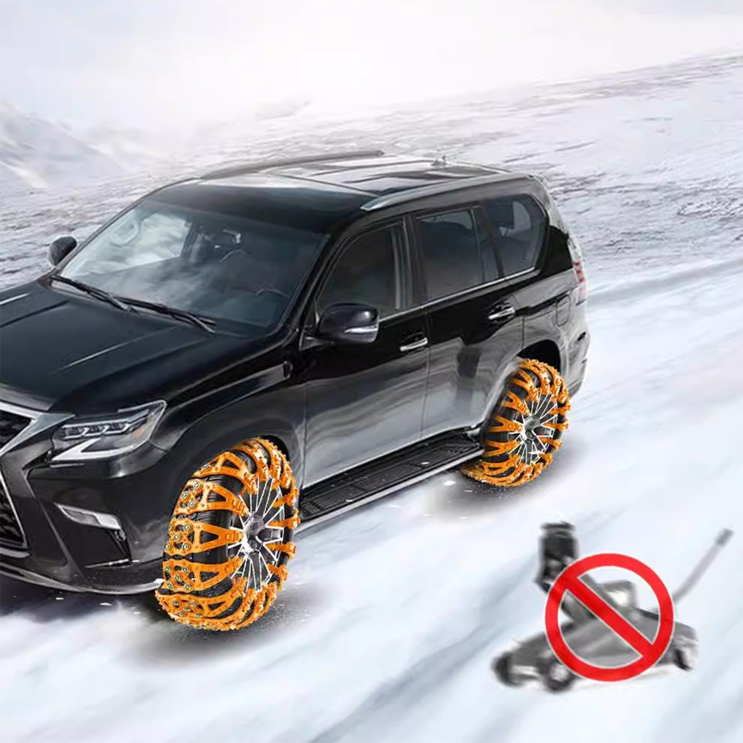 Snow Chains Assembly Car 165-275 mm Wide Tyres